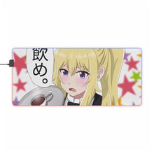 Charger l&#39;image dans la galerie, Tapis de souris LED RGB blanc Gabriel DropOut Gabriel Tenma (tapis de bureau)
