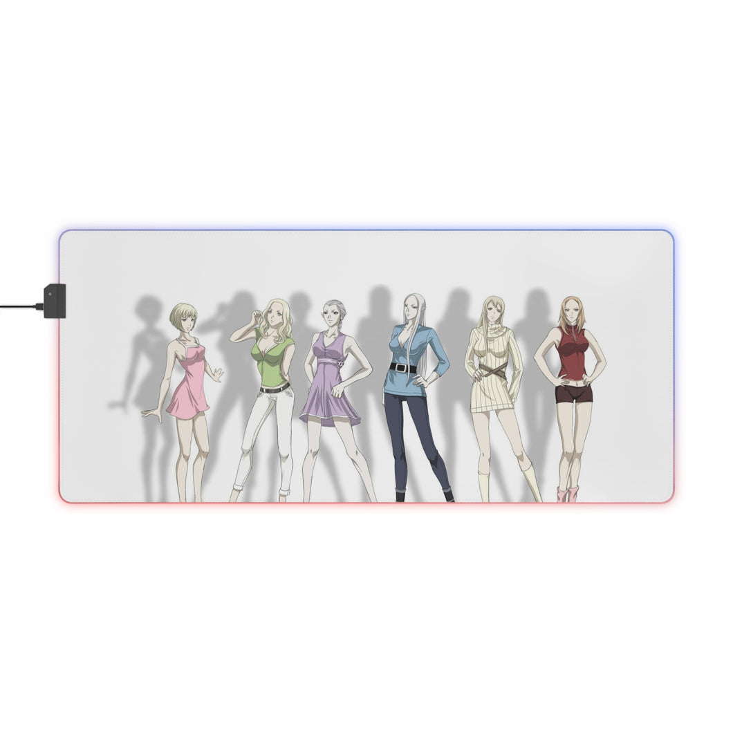 Claymore Clare, Teresa, Miria, Galatea, Irene RGB LED Mouse Pad (Desk Mat)