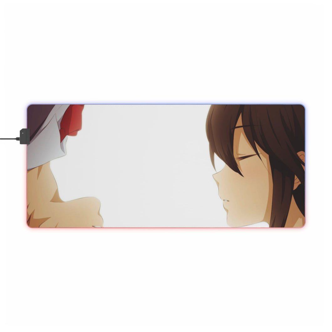 Kokoro Connect Himeko Inaba, Taichi Yaegashi RGB LED Mouse Pad (Desk Mat)