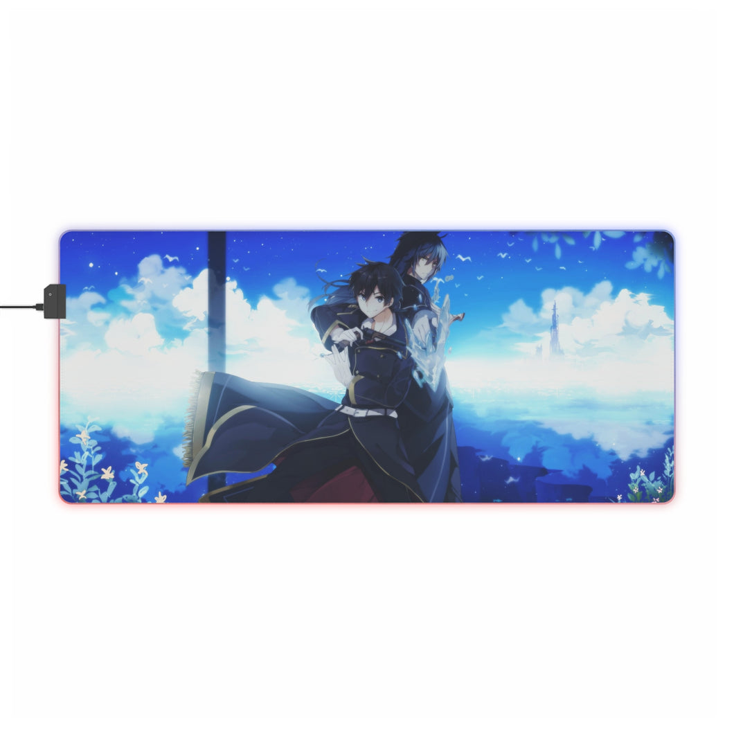 Rokudenashi Majutsu Koushi to Akashic Records Tapis de souris LED RVB (tapis de bureau)