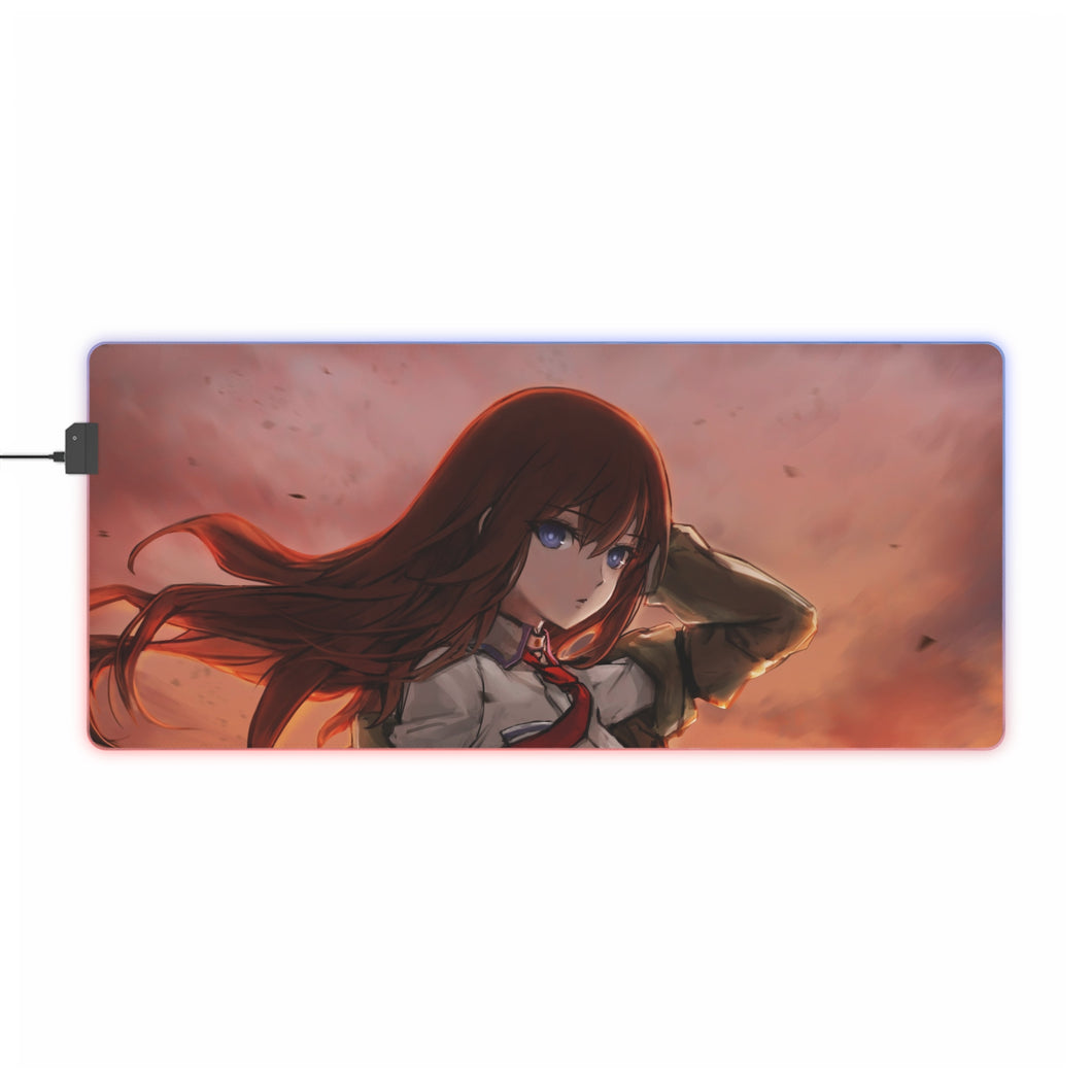 Tapis de souris LED RVB Steins;Gate (tapis de bureau)