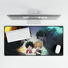 Load image into Gallery viewer, Katsuki Bakugou and Izuku Midoriya Mouse Pad (Desk Mat)
