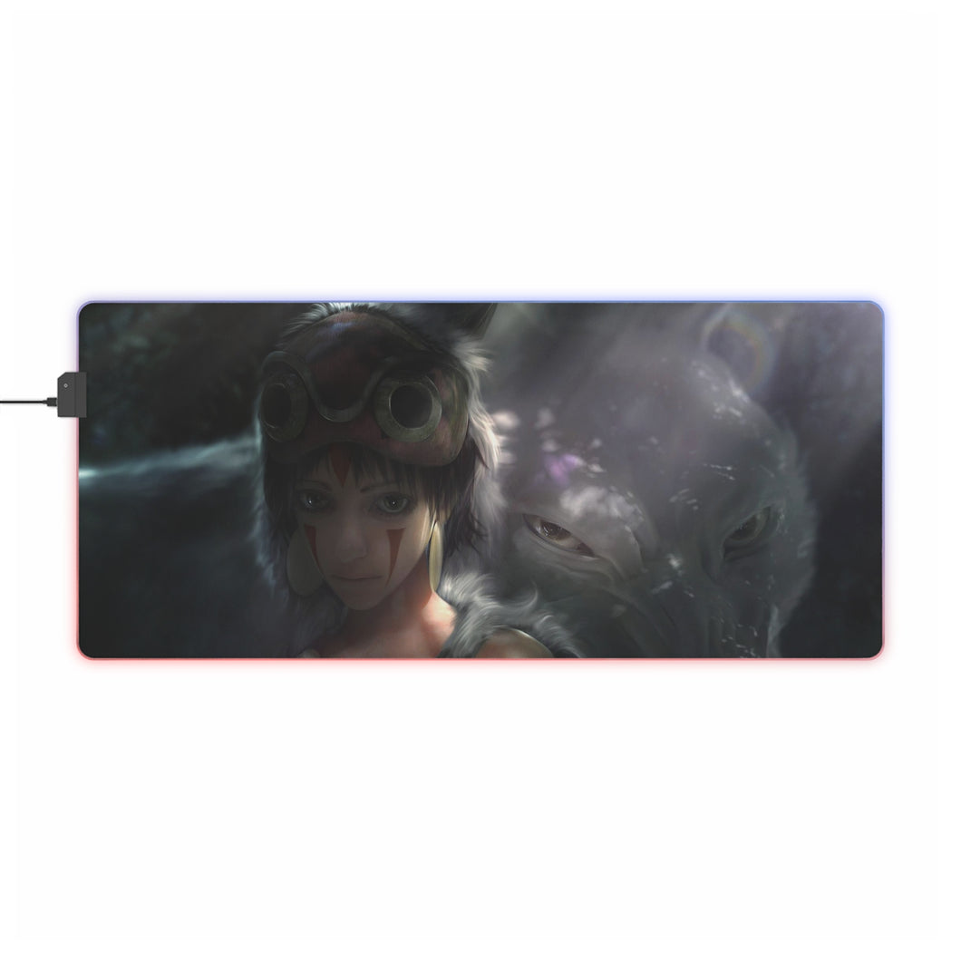 Princess Mononoke RGB LED Mouse Pad (Desk Mat)