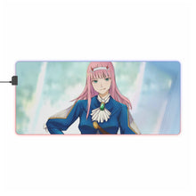 Load image into Gallery viewer, Cute zero two in french RGB LED Mouse Pad (Desk Mat)
