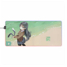 Charger l&#39;image dans la galerie, Tapis de souris LED RGB Rascal Does Not Dream Of Bunny Girl Senpai (tapis de bureau)
