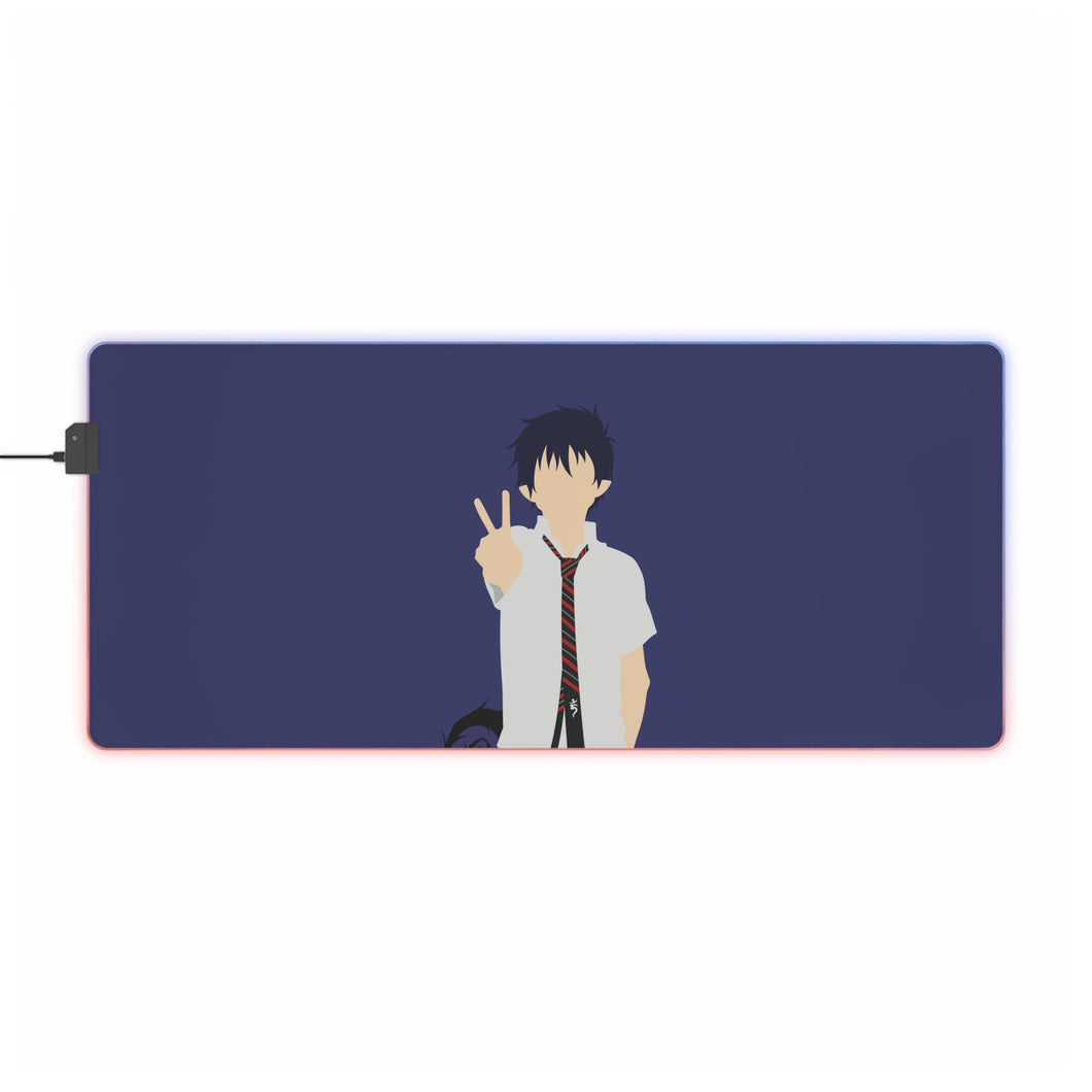 Blue Exorcist RGB LED Mouse Pad (Desk Mat)