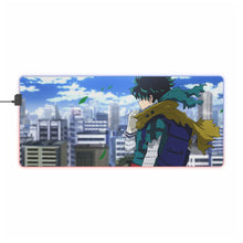 Charger l&#39;image dans la galerie, Tapis de souris LED RVB My Hero Academia Izuku Midoriya (tapis de bureau)
