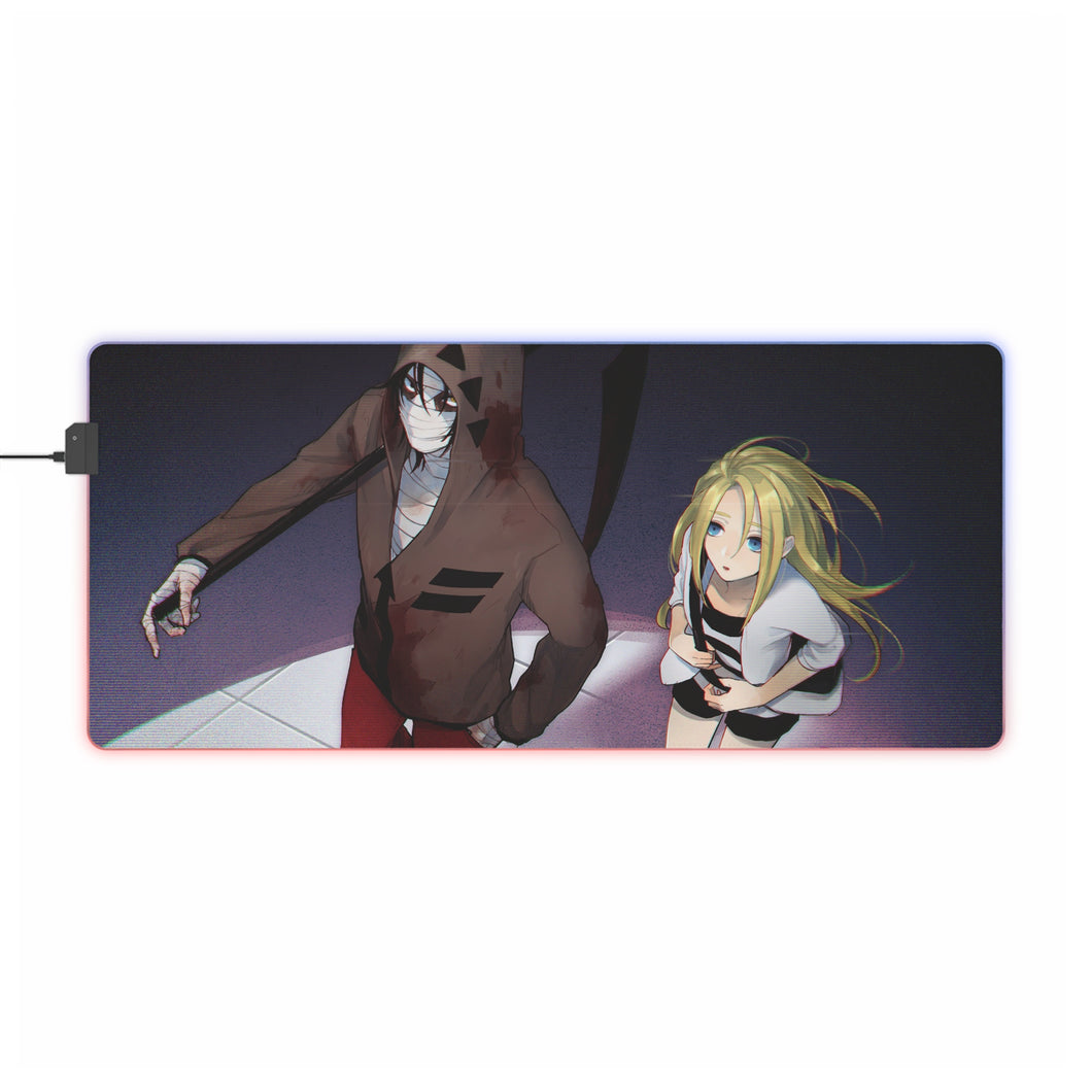 Tapis de souris LED RVB Angels Of Death Rachel Gardner (tapis de bureau)