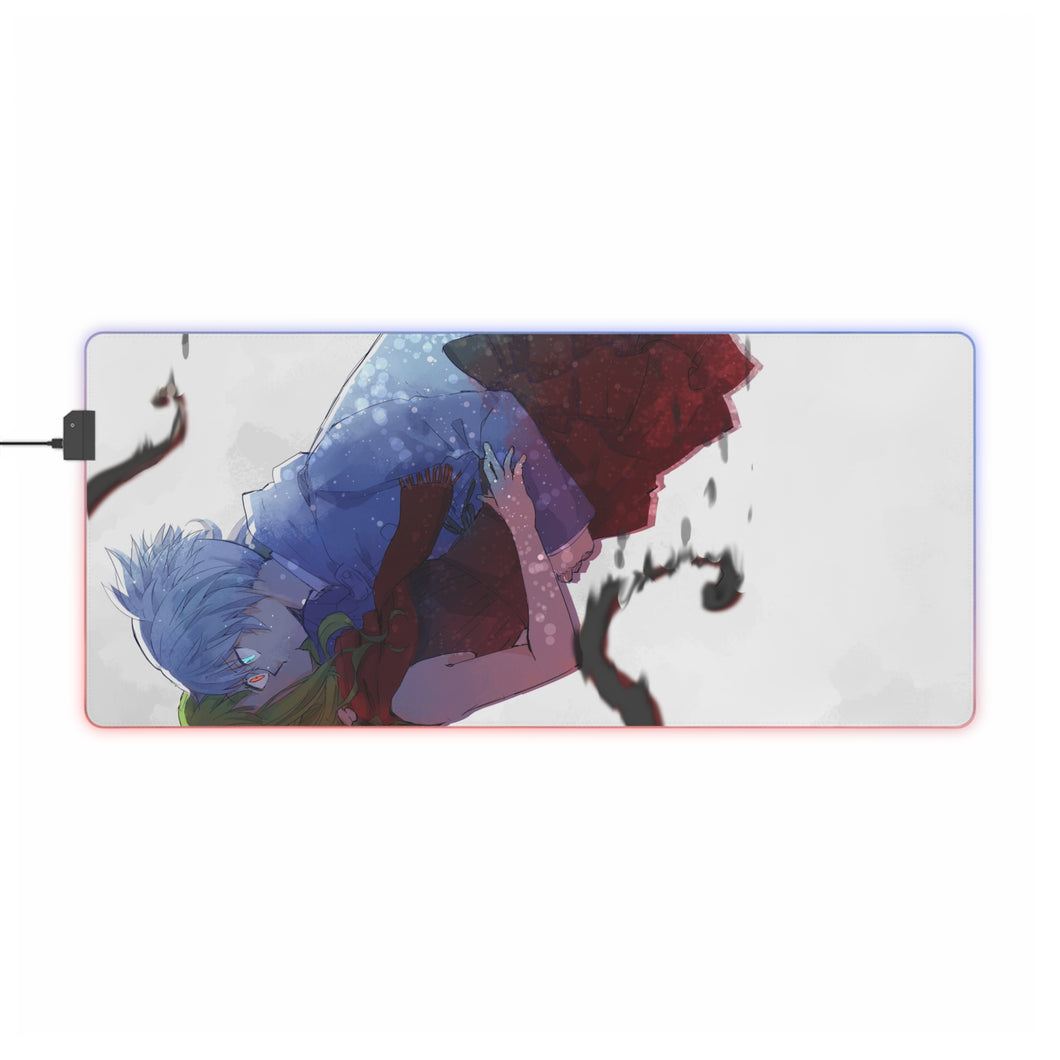 Tapis de souris LED RVB Nagisa et Kaede (tapis de bureau)