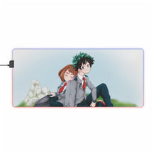 Cargar imagen en el visor de la galería, Alfombrilla de ratón RGB LED Izuku Midoriya de My Hero Academia (alfombrilla de escritorio)
