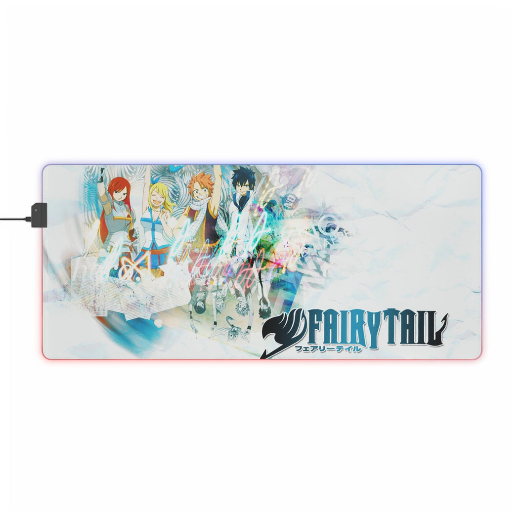 Tapis de souris LED RGB Anime Fairy Tail (tapis de bureau)