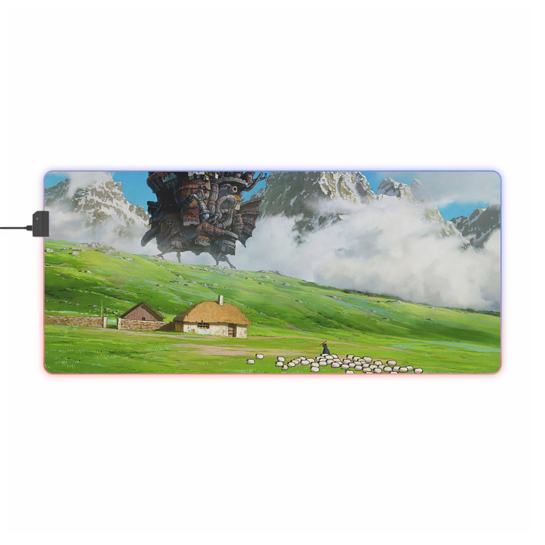 Howl's Moving Castle RGB LED Mouse Pad (Desk Mat)