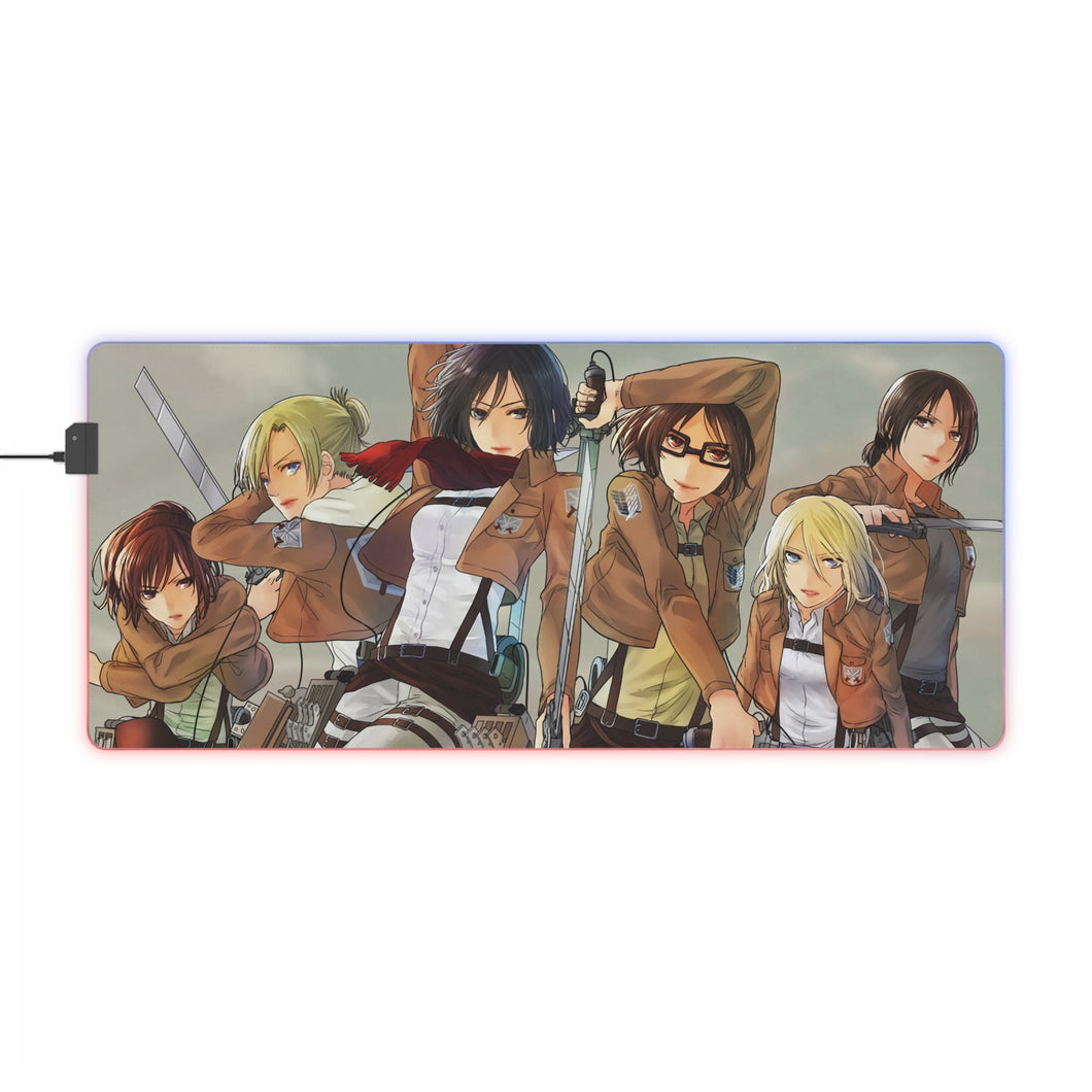 Anime Attack On Titan RGB LED Mouse Pad (Desk Mat)