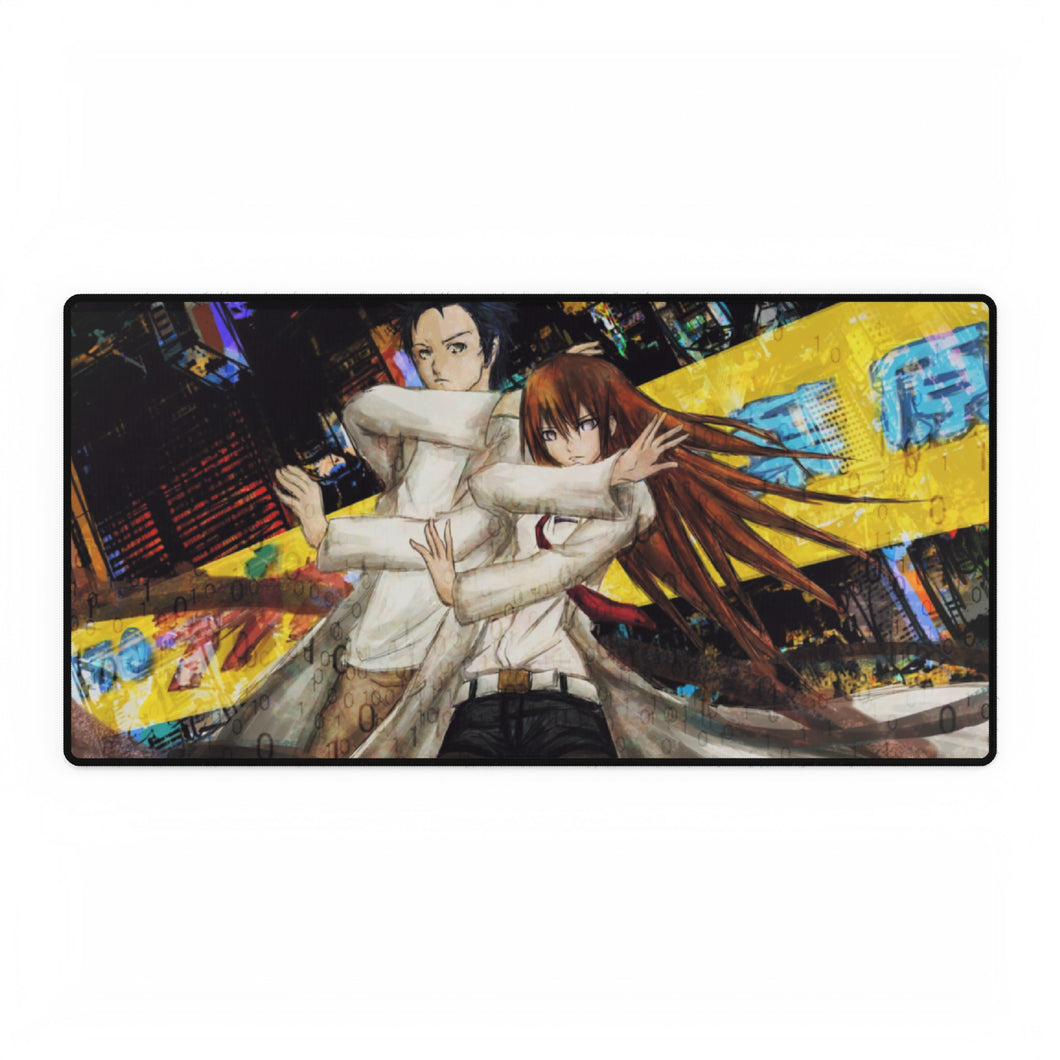 Tapis de souris Makise Kurisu et Rintaro Okabe (tapis de bureau)