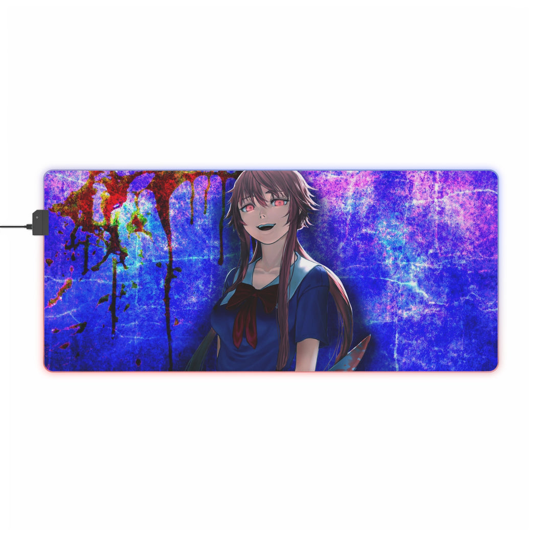 Tapis de souris LED RVB Mirai Nikki Yuno Gasai (tapis de bureau)