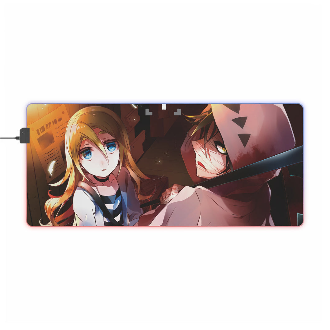 Tapis de souris LED RVB Angels Of Death Rachel Gardner (tapis de bureau)