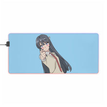 Charger l&#39;image dans la galerie, Tapis de souris LED RGB Rascal Does Not Dream Of Bunny Girl Senpai (tapis de bureau)
