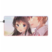 Charger l&#39;image dans la galerie, Tapis de souris LED RGB Rascal Does Not Dream of Bunny Girl Senpai (tapis de bureau)
