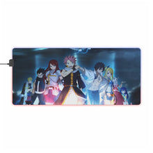 Charger l&#39;image dans la galerie, Tapis de souris LED RGB Fairy Tail Natsu Dragneel, Erza Scarlet, Gray Fullbuster, Lucy Heartfilia, Happy (tapis de bureau)
