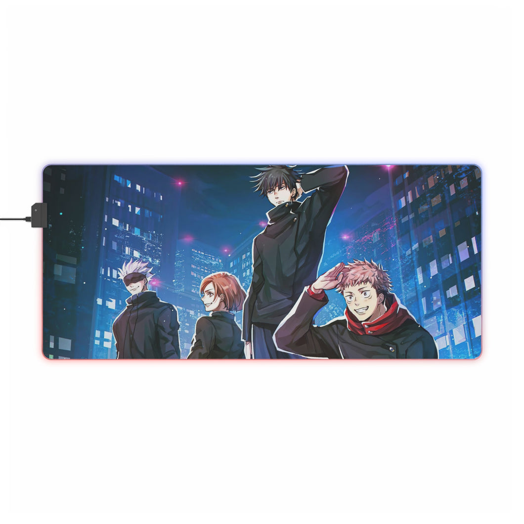 Tapis de souris LED RVB Jujutsu Kaisen (tapis de bureau)