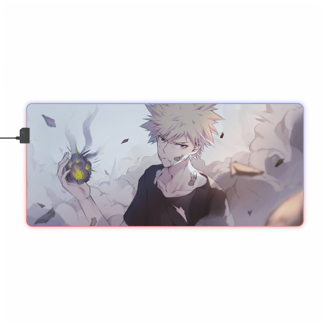 My Hero Academia Katsuki Bakugou RGB LED Mouse Pad (Desk Mat)