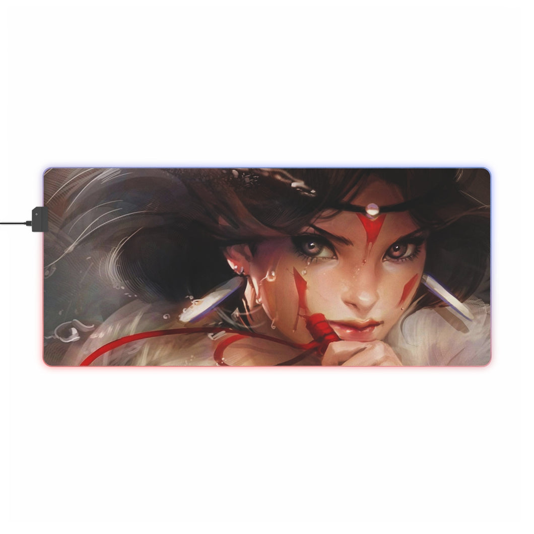 Princess Mononoke RGB LED Mouse Pad (Desk Mat)