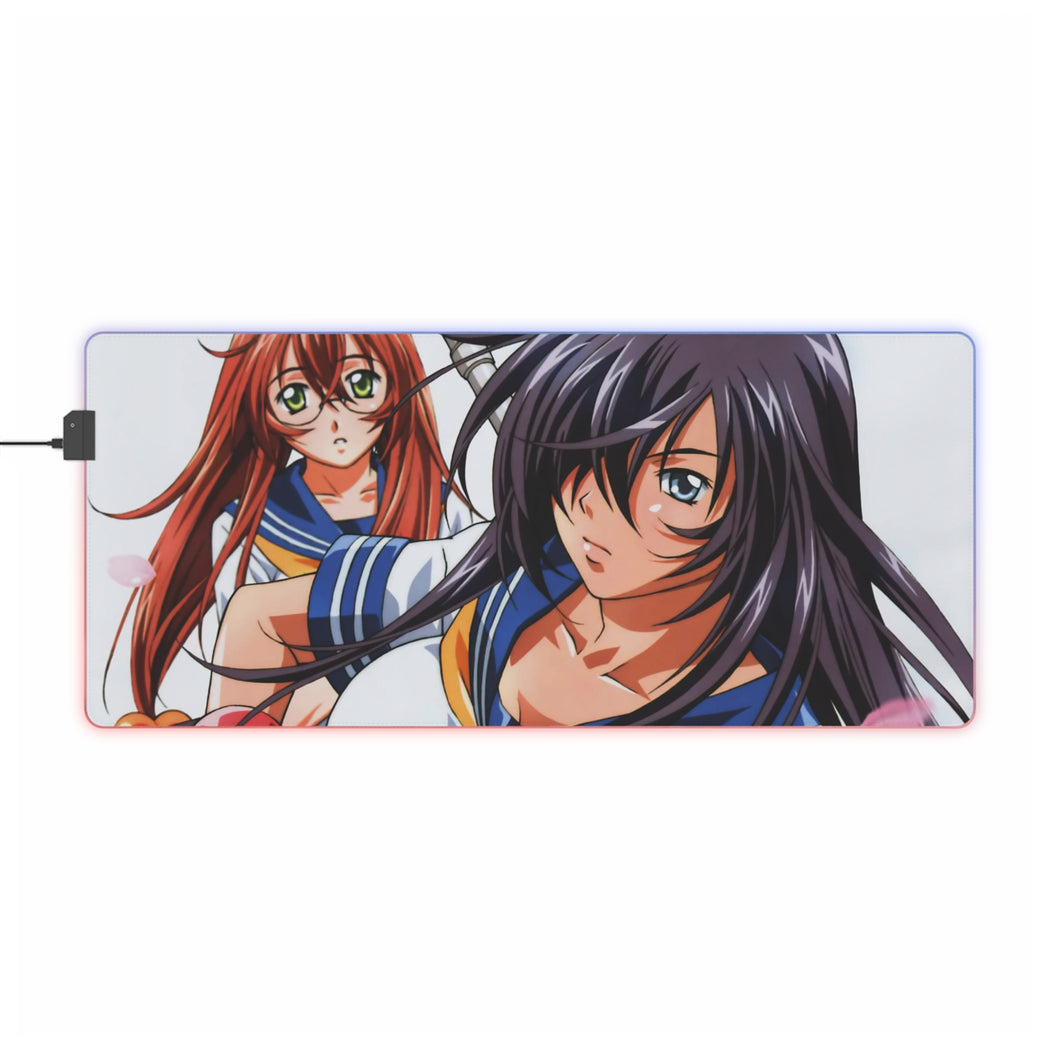 Tapis de souris LED RVB Ikki Tousen (tapis de bureau)