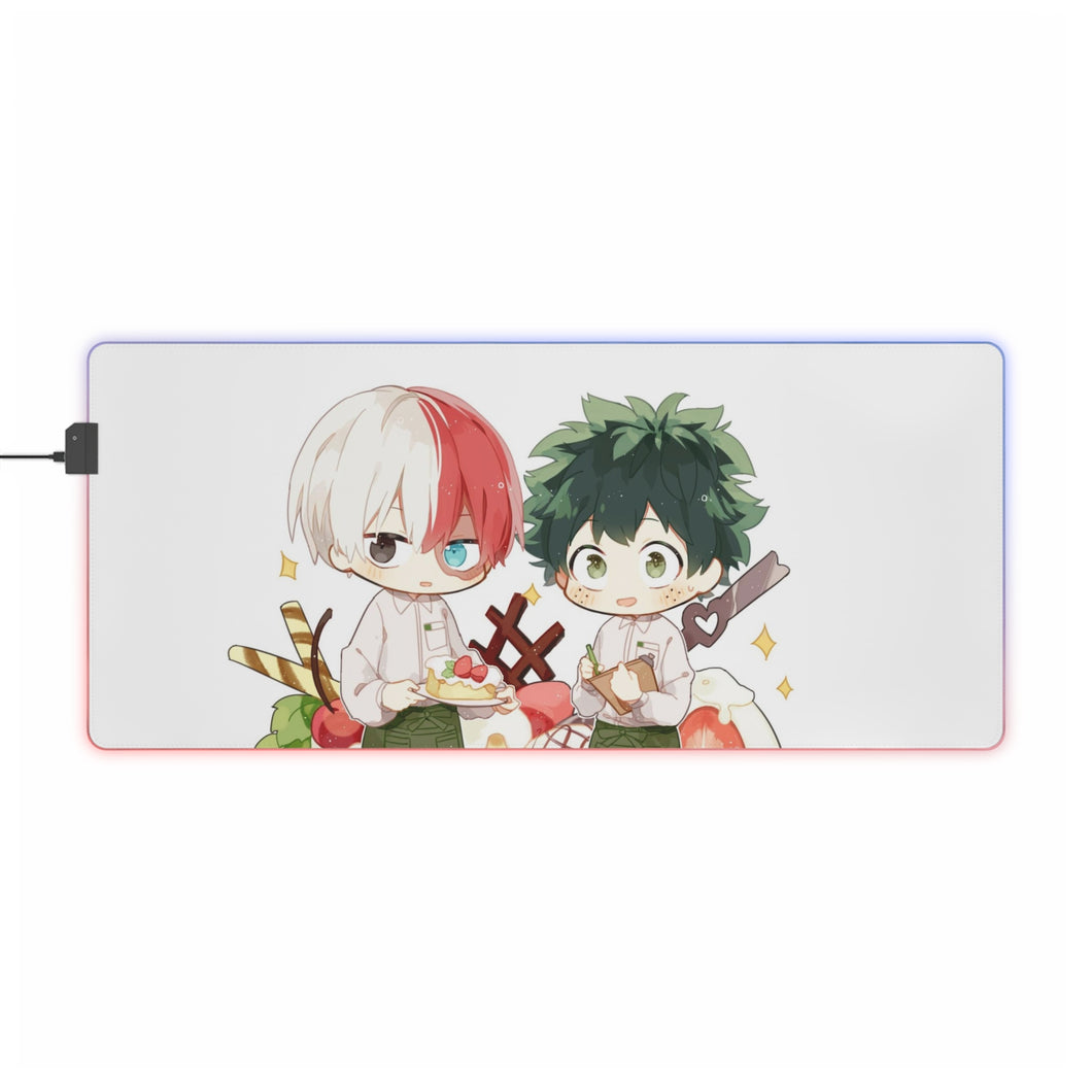 My Hero Academia Izuku Midoriya, Katsuki Bakugou RGB LED Mouse Pad (Desk Mat)