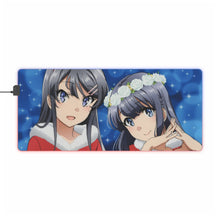 Charger l&#39;image dans la galerie, Tapis de souris LED RGB Rascal Does Not Dream Of Bunny Girl Senpai (tapis de bureau)
