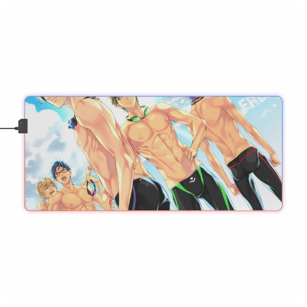 Free! Rin Matsuoka, Makoto Tachibana, Haruka Nanase, Nagisa Hazuki RGB LED Mouse Pad (Desk Mat)