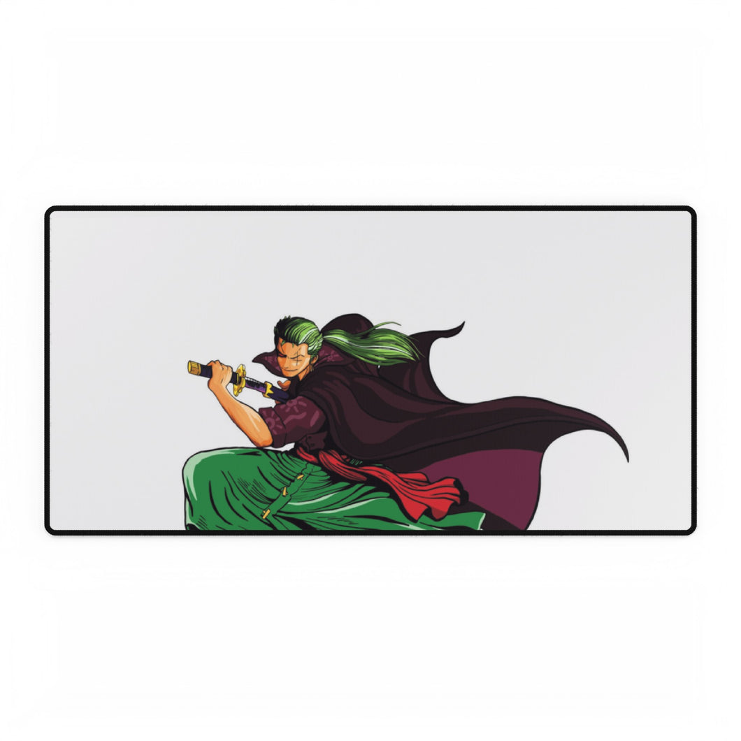 Tapis de souris (tapis de bureau) Zoro a vaincu Mihawk