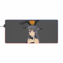 Charger l&#39;image dans la galerie, Tapis de souris LED RGB Rascal Does Not Dream Of Bunny Girl Senpai (tapis de bureau)
