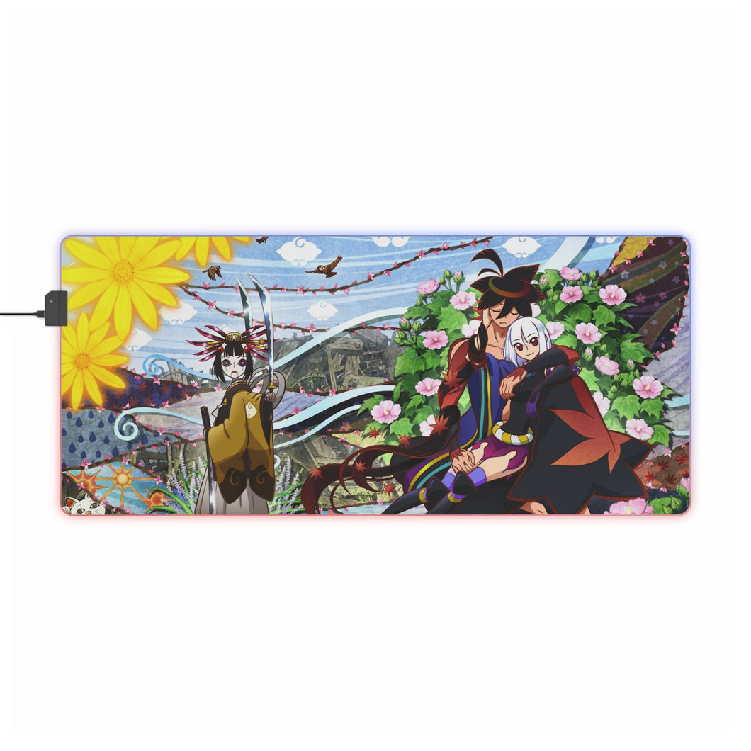 Tapis de souris LED RVB Katanagatari (tapis de bureau)