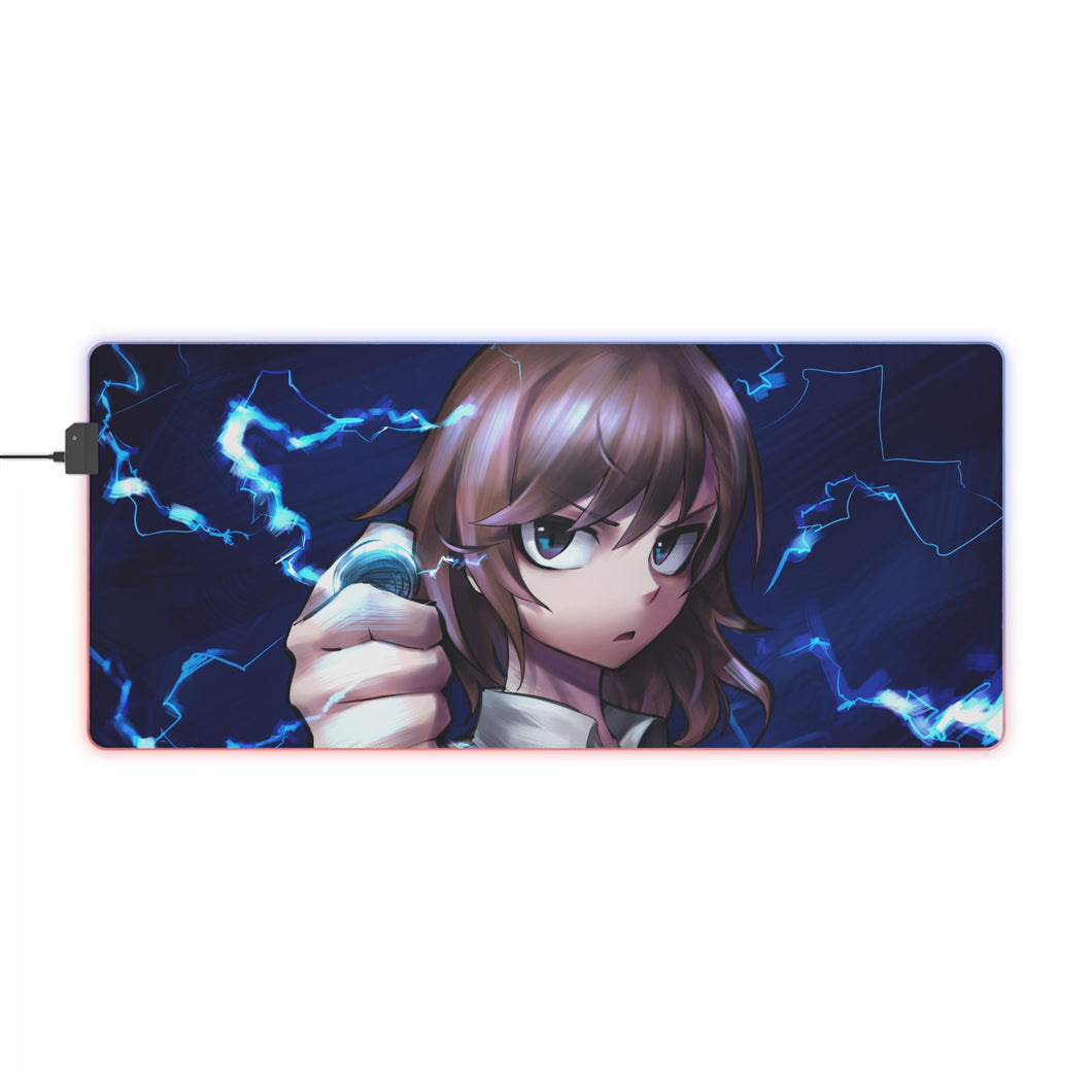 A Certain Magical Index Mikoto Misaka RGB LED Mouse Pad (Desk Mat)