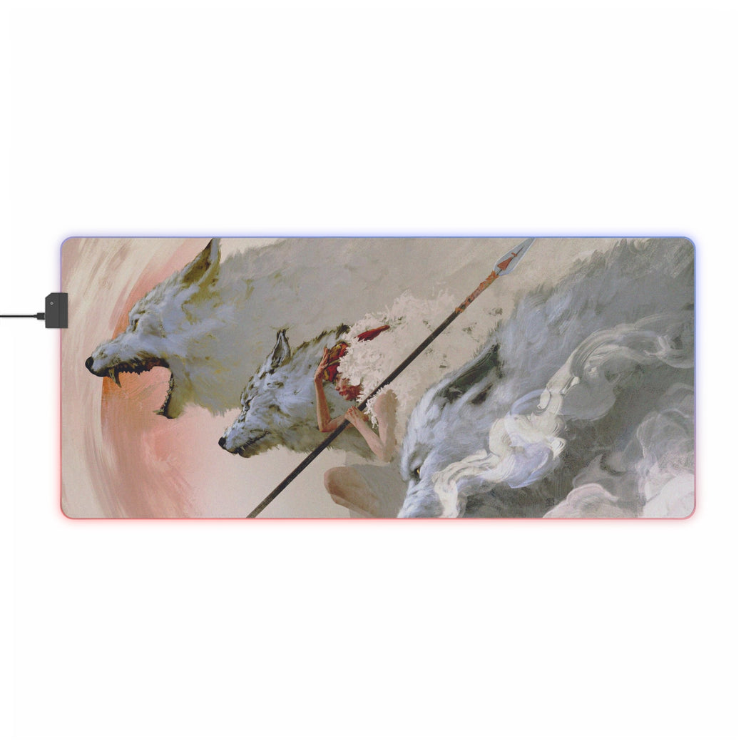 Princess Mononoke RGB LED Mouse Pad (Desk Mat)