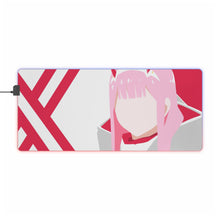 Load image into Gallery viewer, Zero Two - Darling in the franxx minimalist RGB LED Mouse Pad (Desk Mat)
