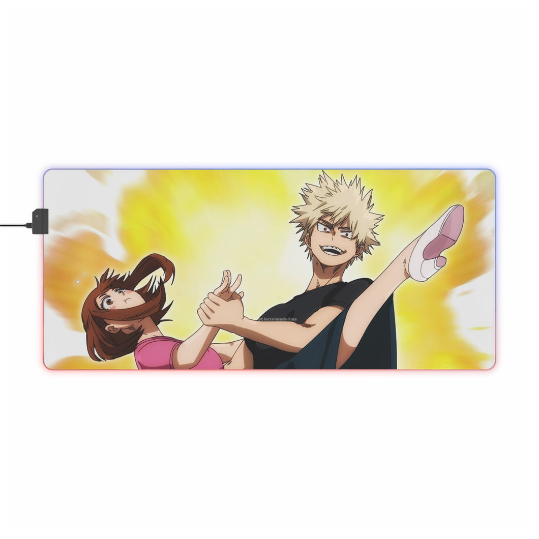 My Hero Academia Katsuki Bakugou RGB LED Mouse Pad (Desk Mat)