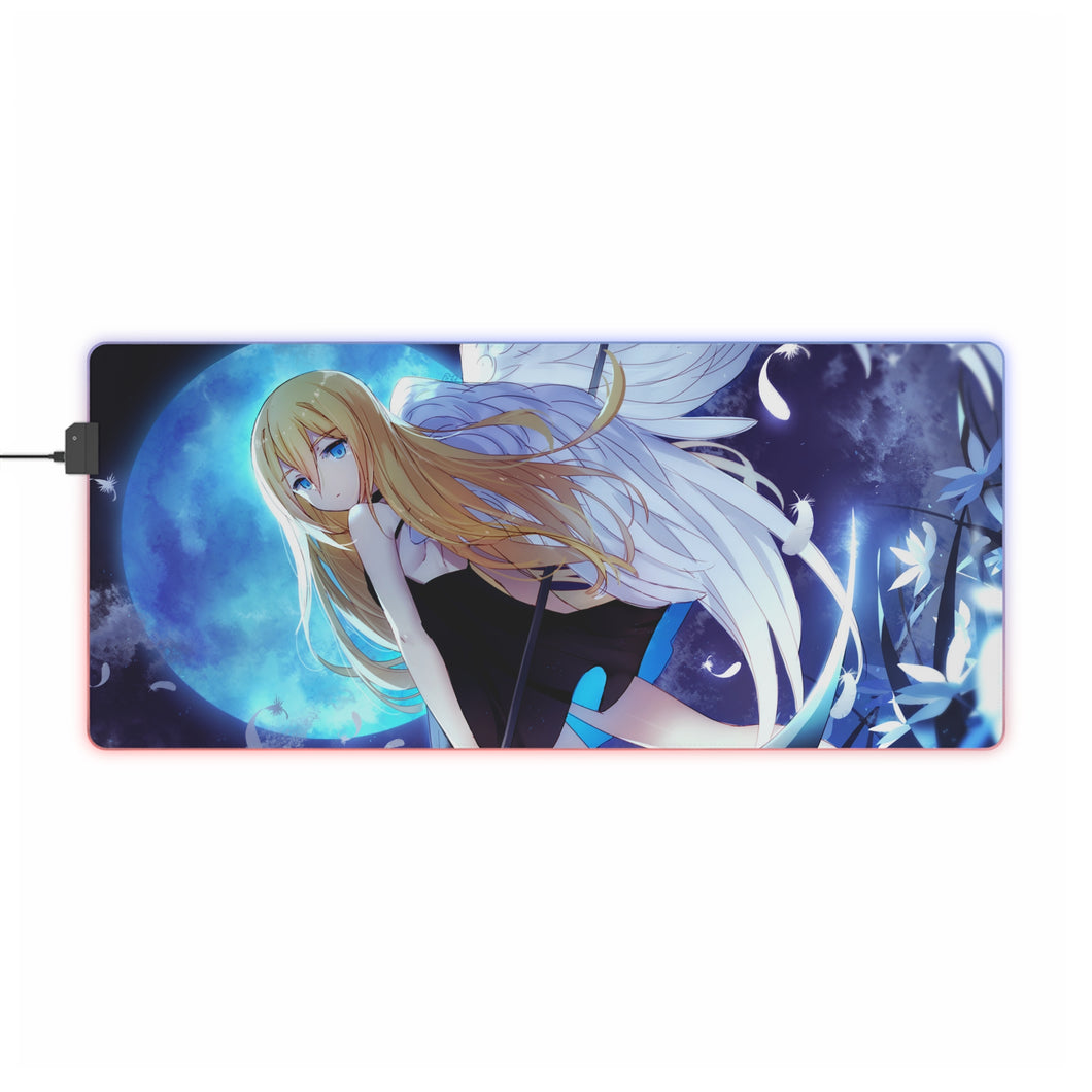 Tapis de souris LED RVB Angels Of Death Rachel Gardner (tapis de bureau)