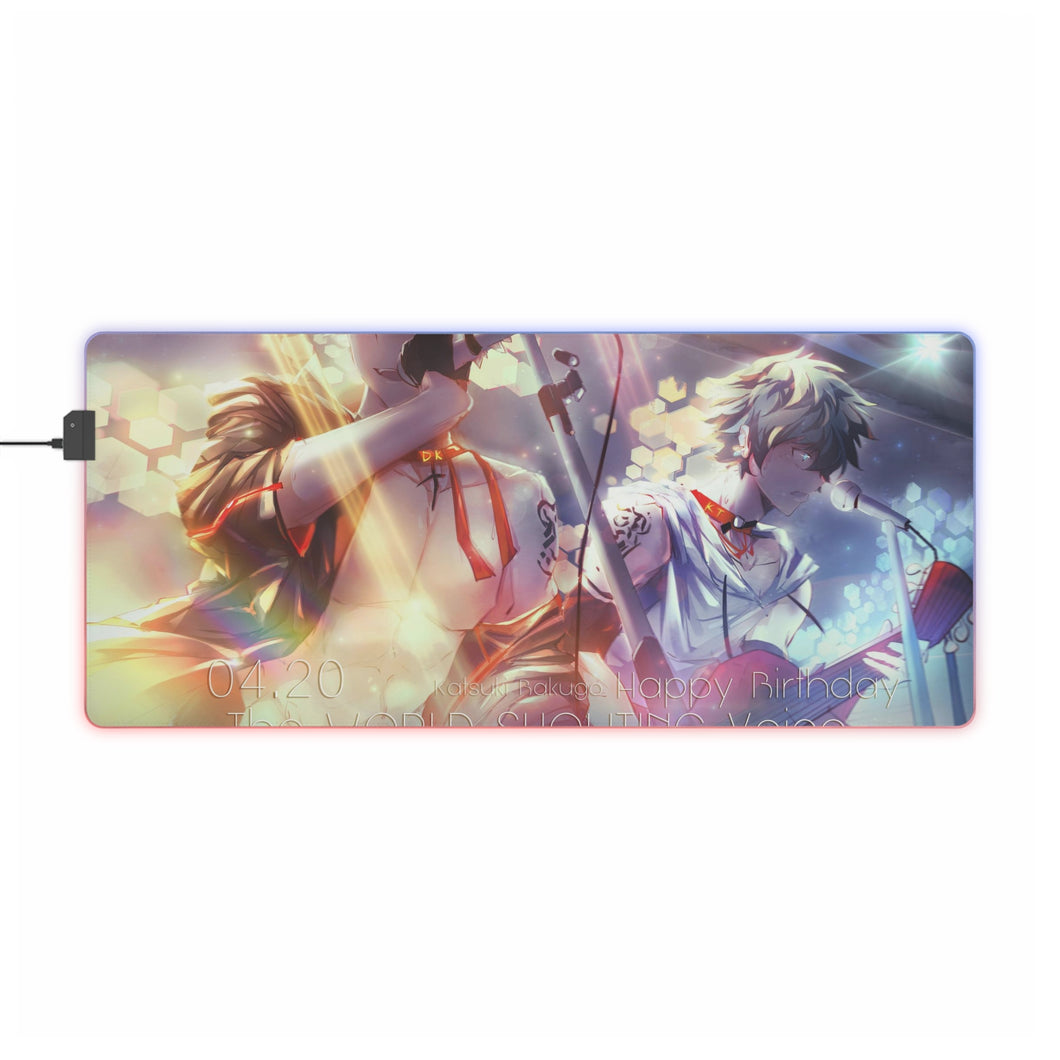 My Hero Academia Izuku Midoriya, Katsuki Bakugou RGB LED Mouse Pad (Desk Mat)