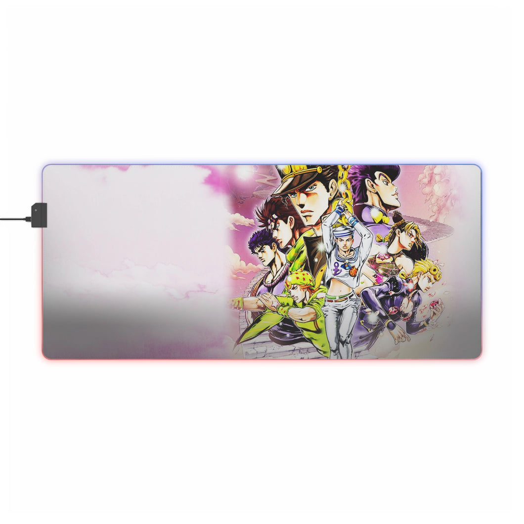 Anime Jojo's Bizarre Adventure RGB LED Mouse Pad (Desk Mat)