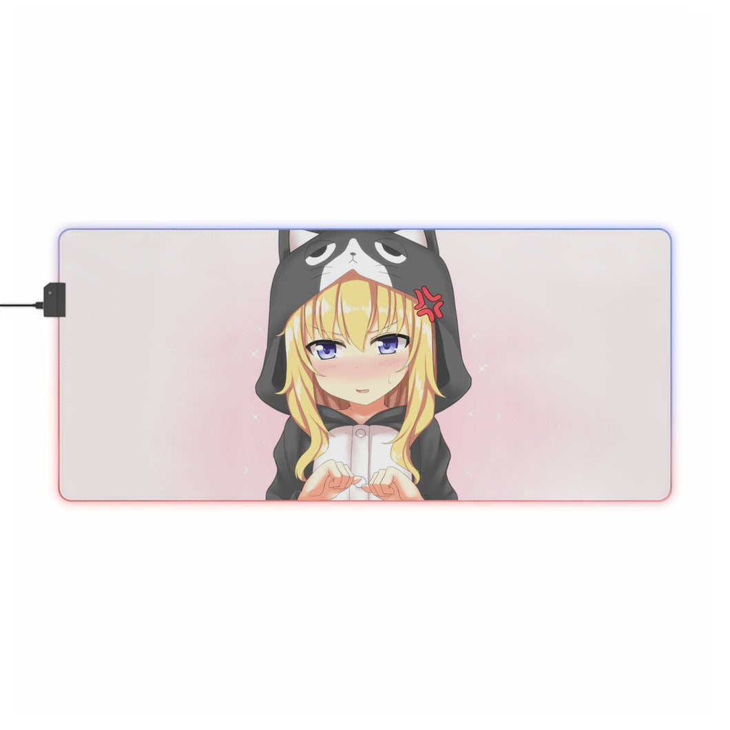 Tapis de souris LED RGB blanc Gabriel DropOut Gabriel Tenma (tapis de bureau)