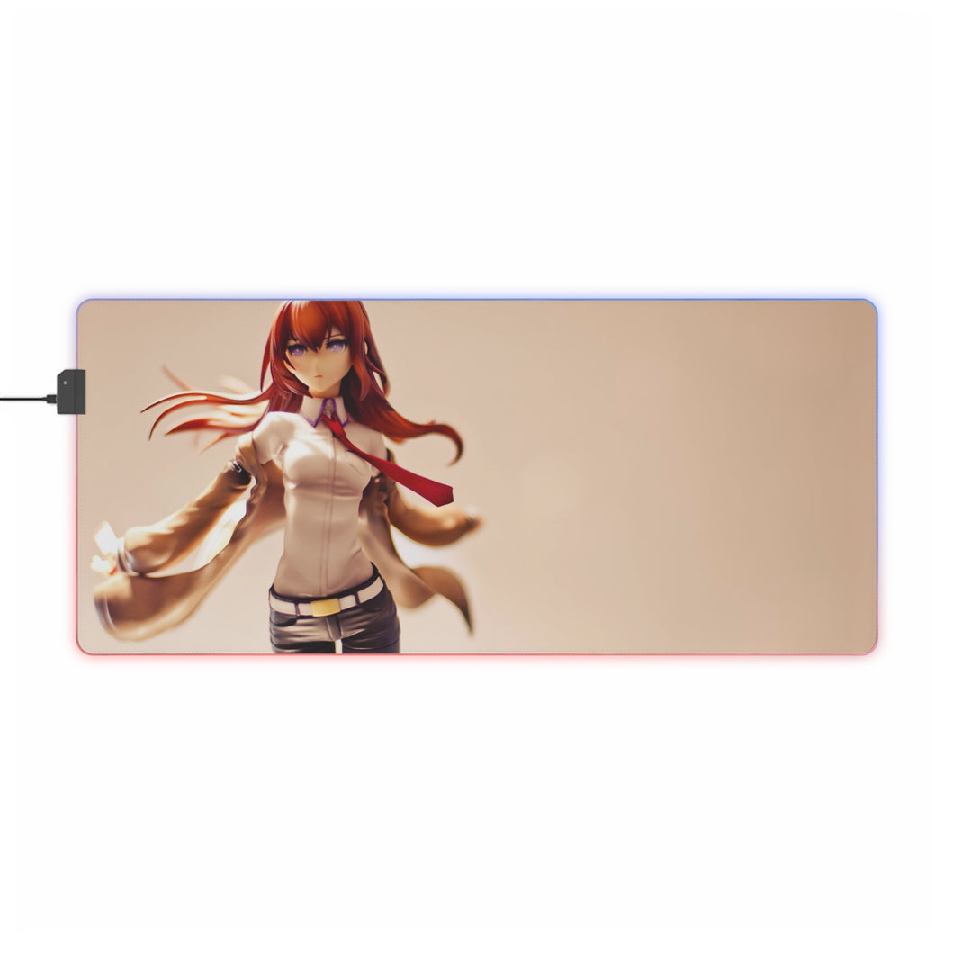 Makise Kurisu RGB LED Mouse Pad (Desk Mat)