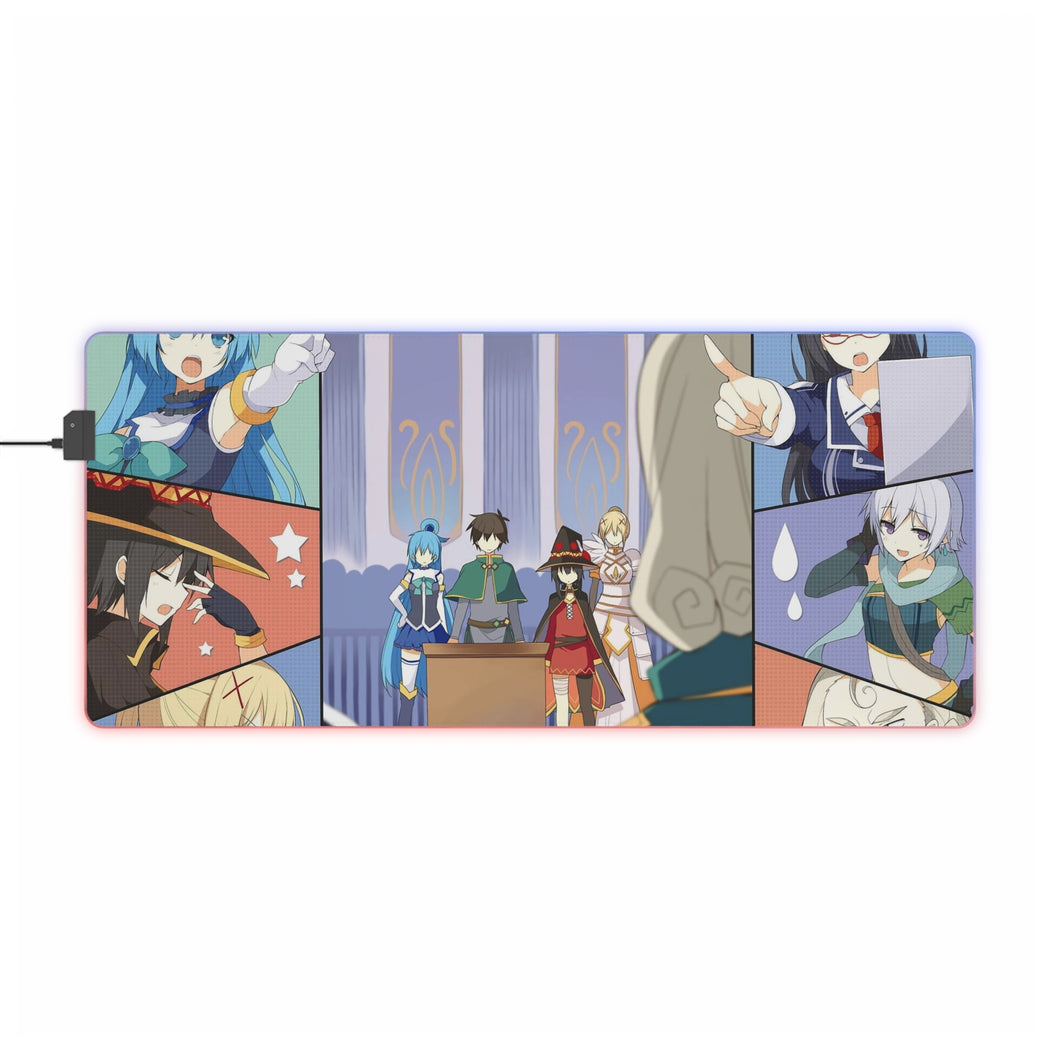 KonoSuba - God’s blessing on this wonderful world!! RGB LED Mouse Pad (Desk Mat)