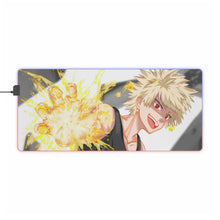 Cargar imagen en el visor de la galería, Alfombrilla de ratón (alfombrilla de escritorio) RGB LED My Hero Academia Katsuki Bakugou
