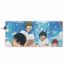 Load image into Gallery viewer, Free! Makoto Tachibana, Haruka Nanase RGB LED Mouse Pad (Desk Mat)
