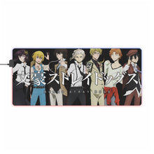 Cargar imagen en el visor de la galería, Bungou Stray Dogs Osamu Dazai, Atsushi Nakajima, Ranpo Edogawa, Akiko Yosano, Doppo Kunikida RGB LED Mouse Pad (alfombra de escritorio)
