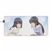 Charger l&#39;image dans la galerie, Tapis de souris LED RGB Rascal Does Not Dream of Bunny Girl Senpai (tapis de bureau)
