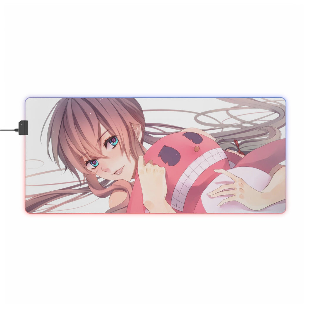 Tapis de souris LED RVB Mirai Nikki Yuno Gasai (tapis de bureau)