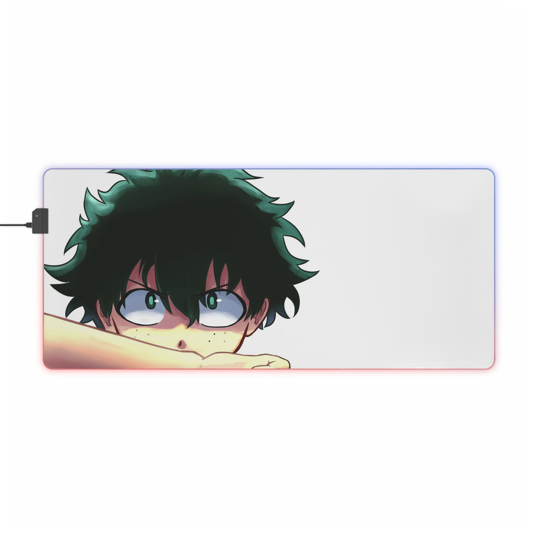 Tapis de souris LED RVB My Hero Academia Izuku Midoriya (tapis de bureau)