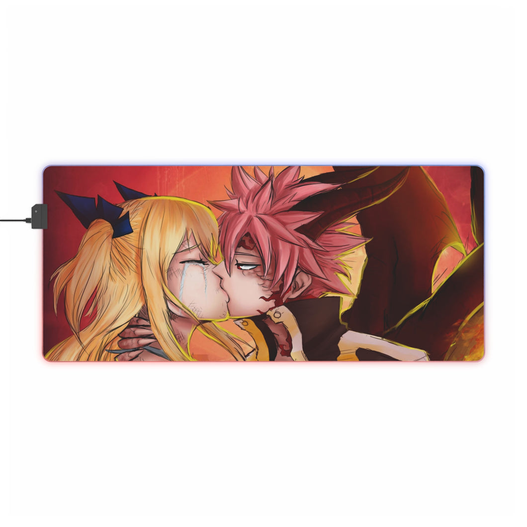 Fairy Tail Natsu Dragneel, Lucy Heartfilia RGB LED Mouse Pad (Desk Mat)